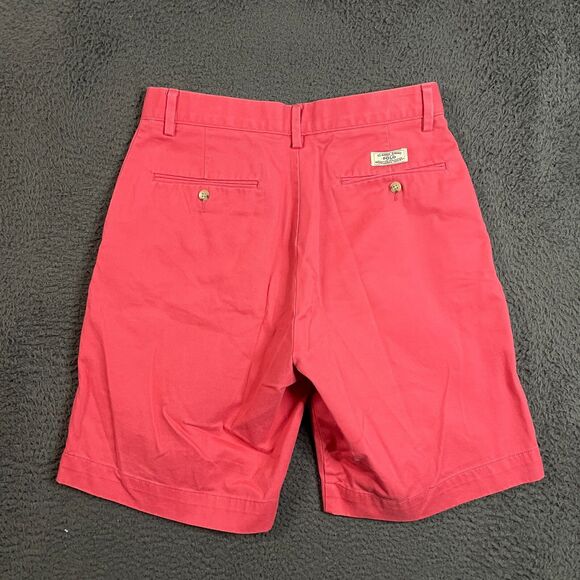 Polo Ralph Lauren Shorts Mens 30 Red Prospect Fit Chino Flat Front Preppy - Picture 6 of 14